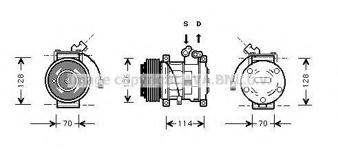 AVA QUALITY COOLING AUK009 Компресор, кондиціонер