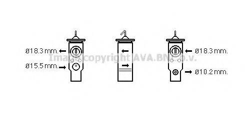 AVA QUALITY COOLING BW1359 Розширювальний клапан, кондиціонер