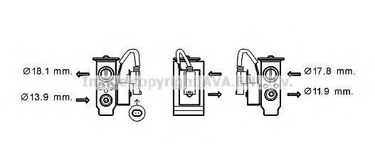 AVA QUALITY COOLING BW1431 Розширювальний клапан, кондиціонер