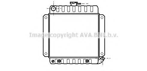 AVA QUALITY COOLING BW2012 Радіатор, охолодження двигуна