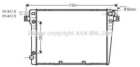 AVA QUALITY COOLING BW2058 Радіатор, охолодження двигуна