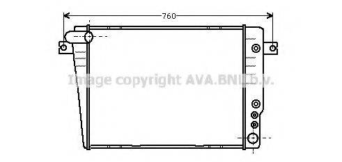 AVA QUALITY COOLING BW2070 Радіатор, охолодження двигуна