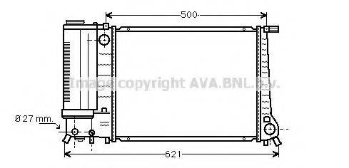 AVA QUALITY COOLING BW2101 Радіатор, охолодження двигуна