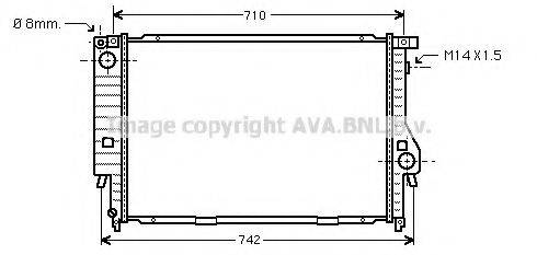 AVA QUALITY COOLING BW2138 Радіатор, охолодження двигуна