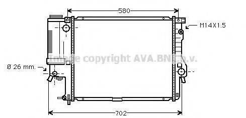 AVA QUALITY COOLING BW2186 Радіатор, охолодження двигуна