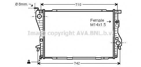 AVA QUALITY COOLING BW2202 Радіатор, охолодження двигуна