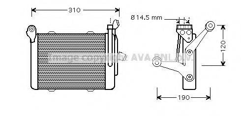 AVA QUALITY COOLING BW3255 масляний радіатор, моторне масло