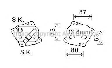 AVA QUALITY COOLING BW3412 масляний радіатор, моторне масло