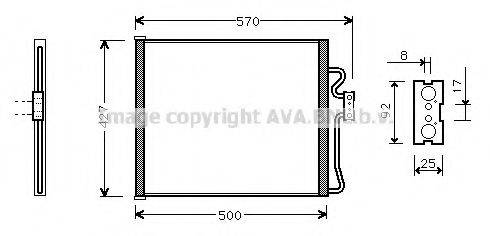 AVA QUALITY COOLING BW5192 Конденсатор, кондиціонер