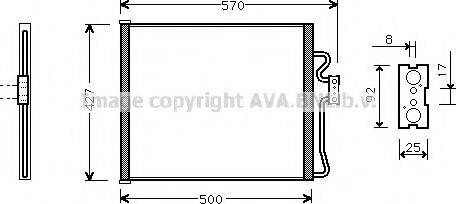 AVA QUALITY COOLING BW5214 Конденсатор, кондиціонер