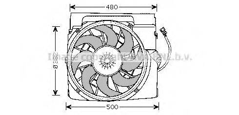 AVA QUALITY COOLING BW7511 Вентилятор, охолодження двигуна