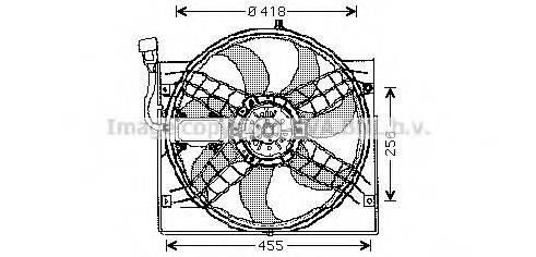 AVA QUALITY COOLING BW7525 Вентилятор, охолодження двигуна