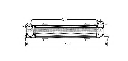 AVA QUALITY COOLING BWA4538 Інтеркулер