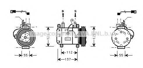 AVA QUALITY COOLING BWK050 Компресор, кондиціонер