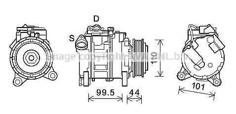 AVA QUALITY COOLING BWK492 Компресор, кондиціонер