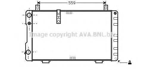 AVA QUALITY COOLING CN2045 Радіатор, охолодження двигуна