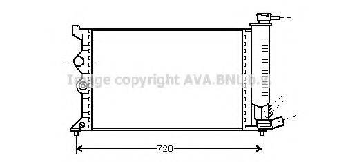 AVA QUALITY COOLING CN2068 Радіатор, охолодження двигуна