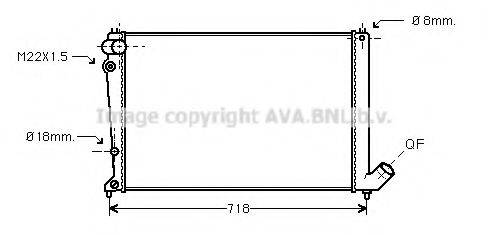 AVA QUALITY COOLING CN2107 Радіатор, охолодження двигуна