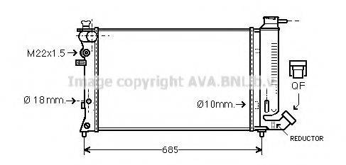 AVA QUALITY COOLING CN2109 Радіатор, охолодження двигуна