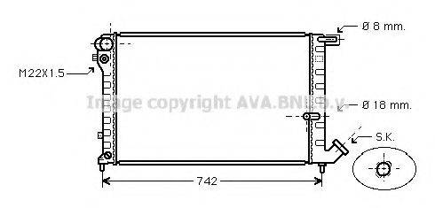 AVA QUALITY COOLING CN2134 Радіатор, охолодження двигуна