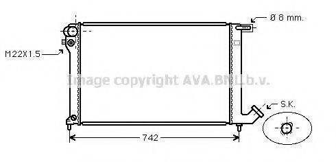 AVA QUALITY COOLING CN2137 Радіатор, охолодження двигуна