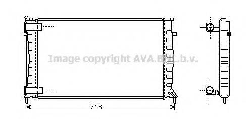 AVA QUALITY COOLING CN2144 Радіатор, охолодження двигуна