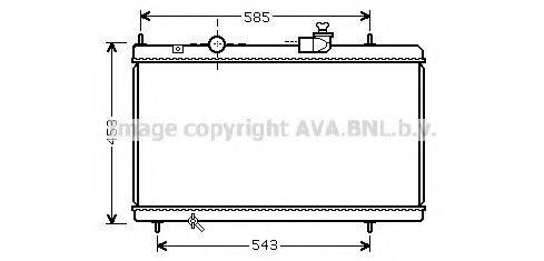 AVA QUALITY COOLING CN2228 Радіатор, охолодження двигуна