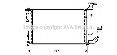 AVA QUALITY COOLING CN2259 Радіатор, охолодження двигуна