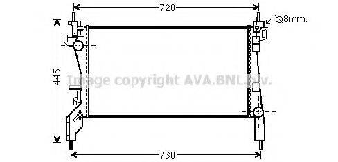 AVA QUALITY COOLING CN2262 Радіатор, охолодження двигуна