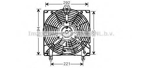 AVA QUALITY COOLING CN7517 Вентилятор, охолодження двигуна