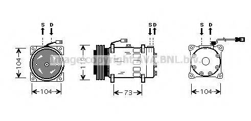 AVA QUALITY COOLING CNK180 Компресор, кондиціонер