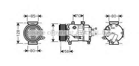 AVA QUALITY COOLING CNK256 Компресор, кондиціонер