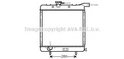 AVA QUALITY COOLING CR2008 Радіатор, охолодження двигуна