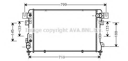 AVA QUALITY COOLING CR2011 Радіатор, охолодження двигуна