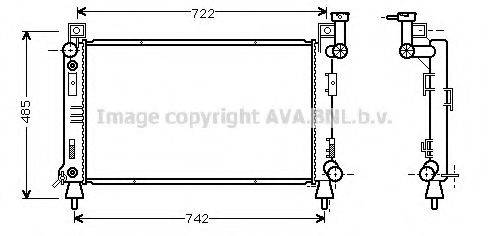 AVA QUALITY COOLING CR2030 Радіатор, охолодження двигуна