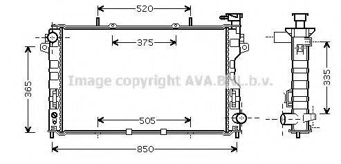 AVA QUALITY COOLING CR2081 Радіатор, охолодження двигуна