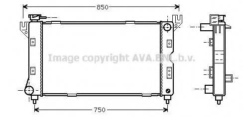 AVA QUALITY COOLING CR2085 Радіатор, охолодження двигуна