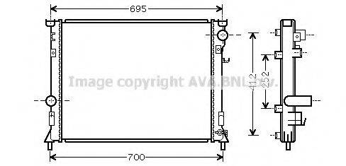 AVA QUALITY COOLING CR2097 Радіатор, охолодження двигуна