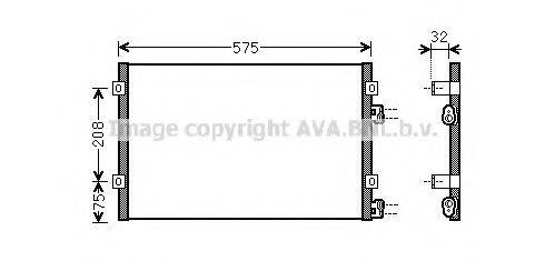 AVA QUALITY COOLING CR5071 Конденсатор, кондиціонер