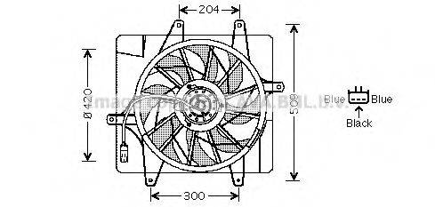 AVA QUALITY COOLING CR7507 Вентилятор, охолодження двигуна