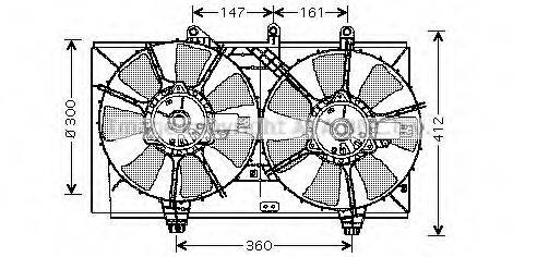 AVA QUALITY COOLING CR7510 Вентилятор, охолодження двигуна