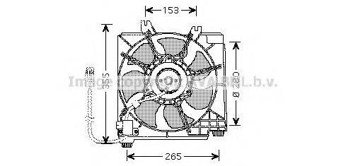 AVA QUALITY COOLING CR7511 Вентилятор, охолодження двигуна