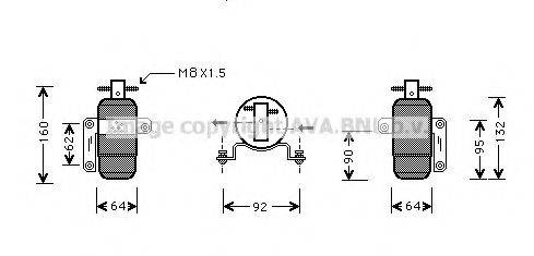 AVA QUALITY COOLING CRD059 Осушувач, кондиціонер