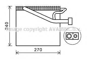 AVA QUALITY COOLING CRV125 Випарник, кондиціонер