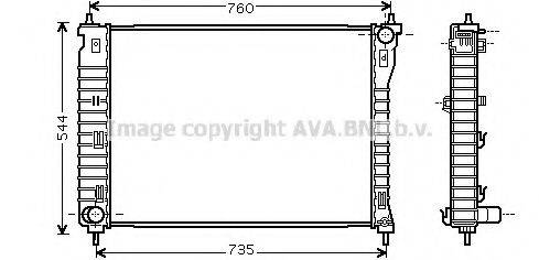 AVA QUALITY COOLING CT2034 Радіатор, охолодження двигуна