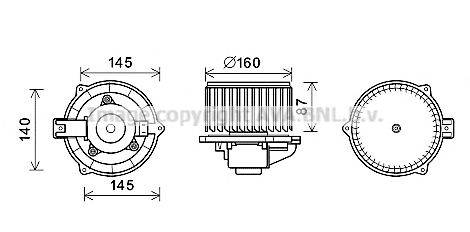 AVA QUALITY COOLING CT8051 Електродвигун, вентиляція салону