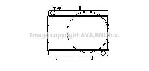 AVA QUALITY COOLING DF2001 Радіатор, охолодження двигуна