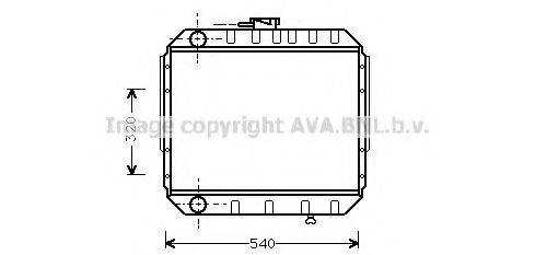 AVA QUALITY COOLING DN2007 Радіатор, охолодження двигуна