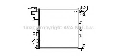 AVA QUALITY COOLING DN2018 Радіатор, охолодження двигуна