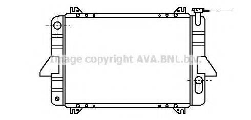 AVA QUALITY COOLING DN2026 Радіатор, охолодження двигуна